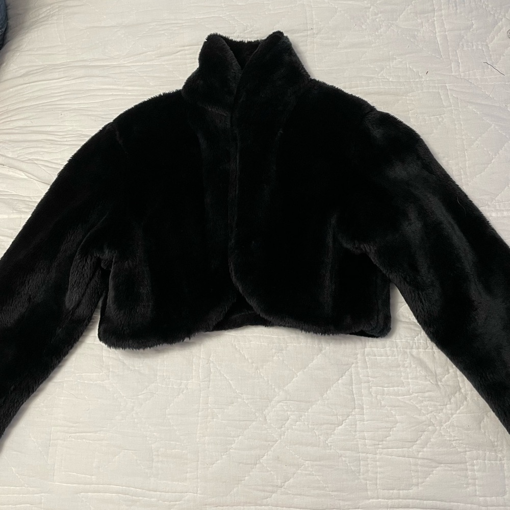 COPY - Caren Sport black faux fur jacket